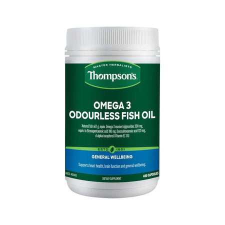 Thompsons Omega 3 Odourless Fish Oil 400c
