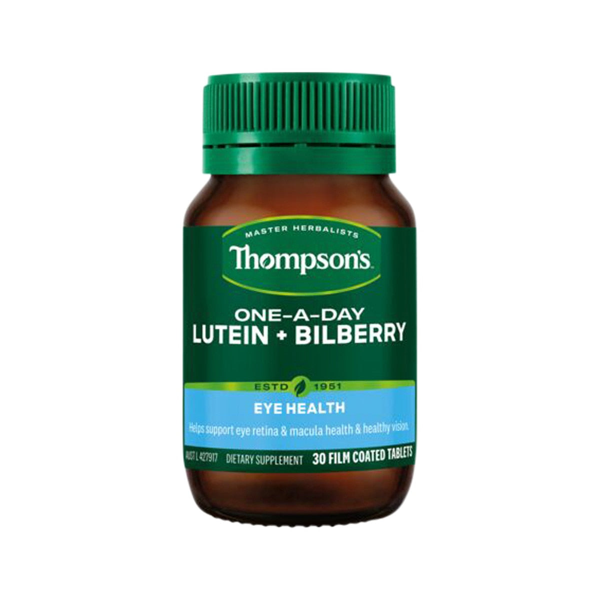 Thompson’s One-A-Day Lutein + Bilberry 30 Tablets