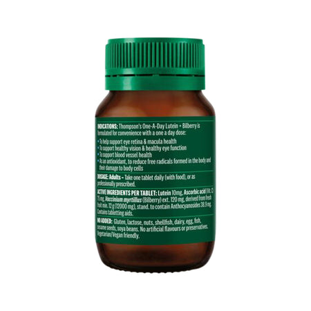 Thompson’s One-A-Day Lutein + Bilberry 30 Tablets