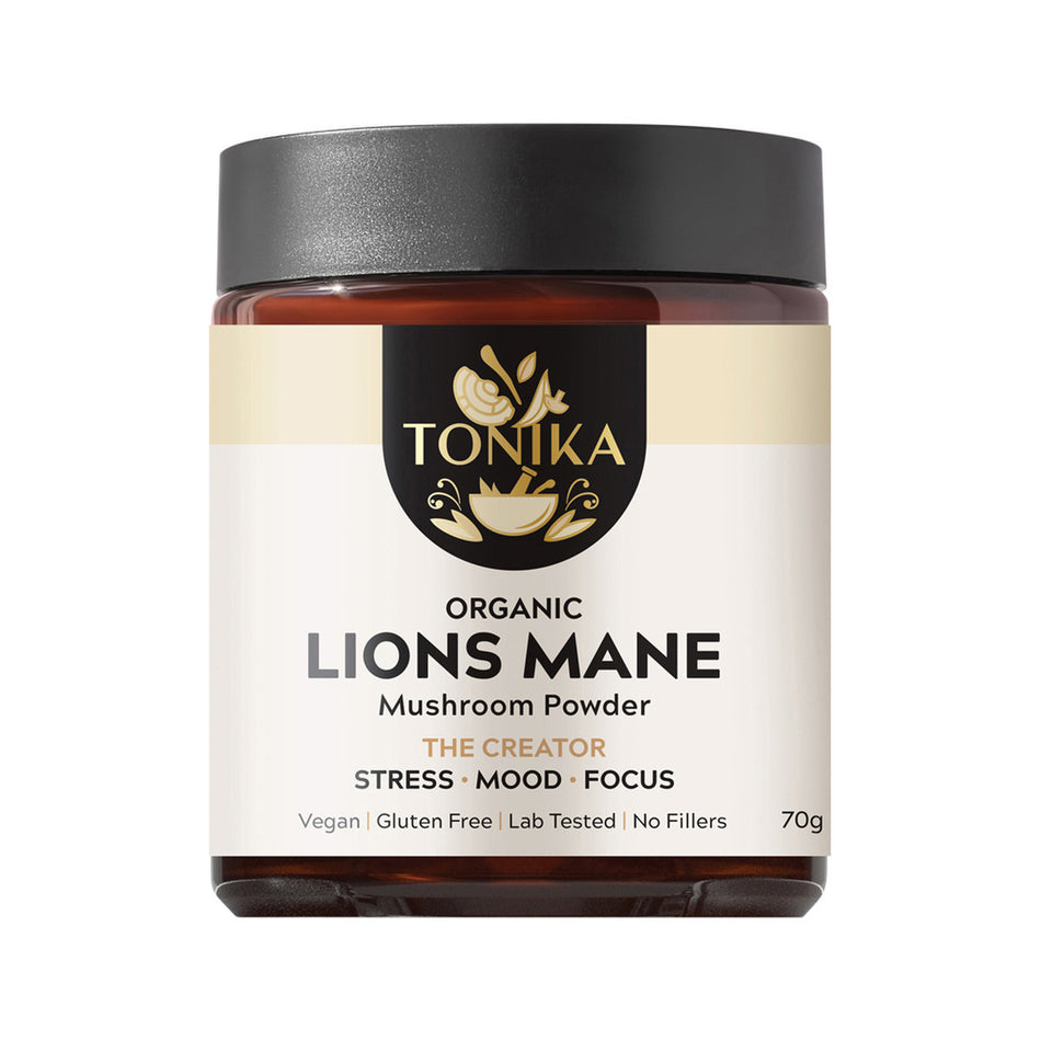 Tonika 100% Organic Mushroom Powder Lion's Mane 90g