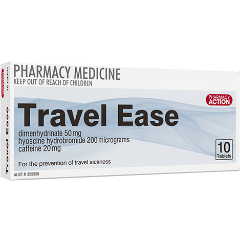 Pharmacy Action Travel Ease 10 Tablets