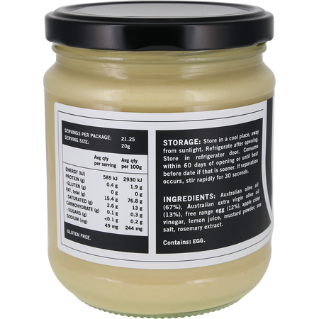 Undivided Food Co. Good Fat Jumbo Mayonnaise 425g x 8 Pack