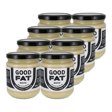 Undivided Food Co. Good Fat Jumbo Mayonnaise 425g x 8 Pack