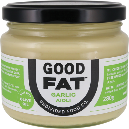Undivided Food Co. Good Fat Garlic Aioli 280g x 6 Pack