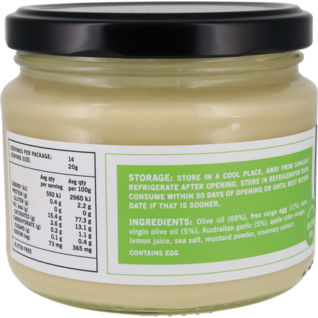 Undivided Food Co. Good Fat Garlic Aioli 280g x 6 Pack