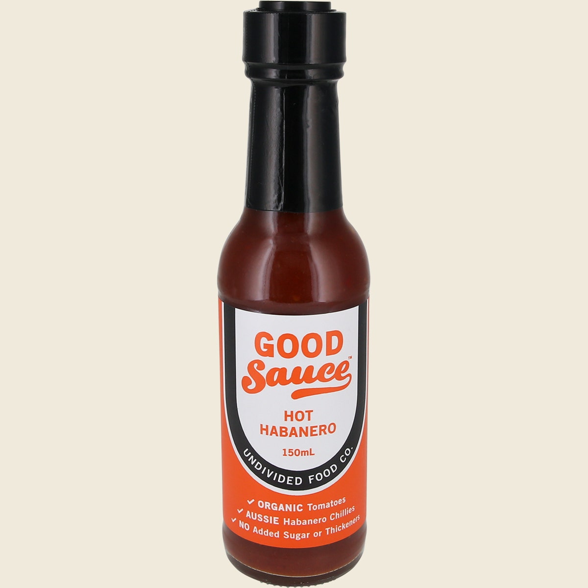 Undivided Food Co Good Sauce Hot Habanero 6x150ml