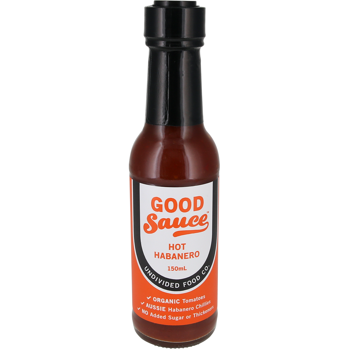 Undivided Food Co. Good Sauce Hot Habanero 150ml x 6 Pack