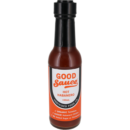 Undivided Food Co. Good Sauce Hot Habanero 150ml x 6 Pack