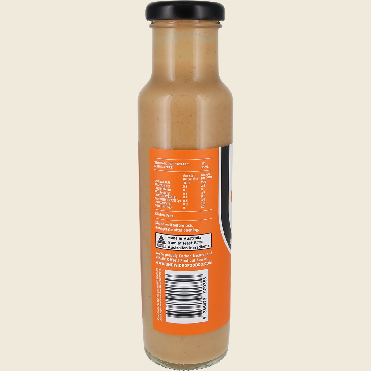 Undivided Food Co Good Sauce Satay 12x260g