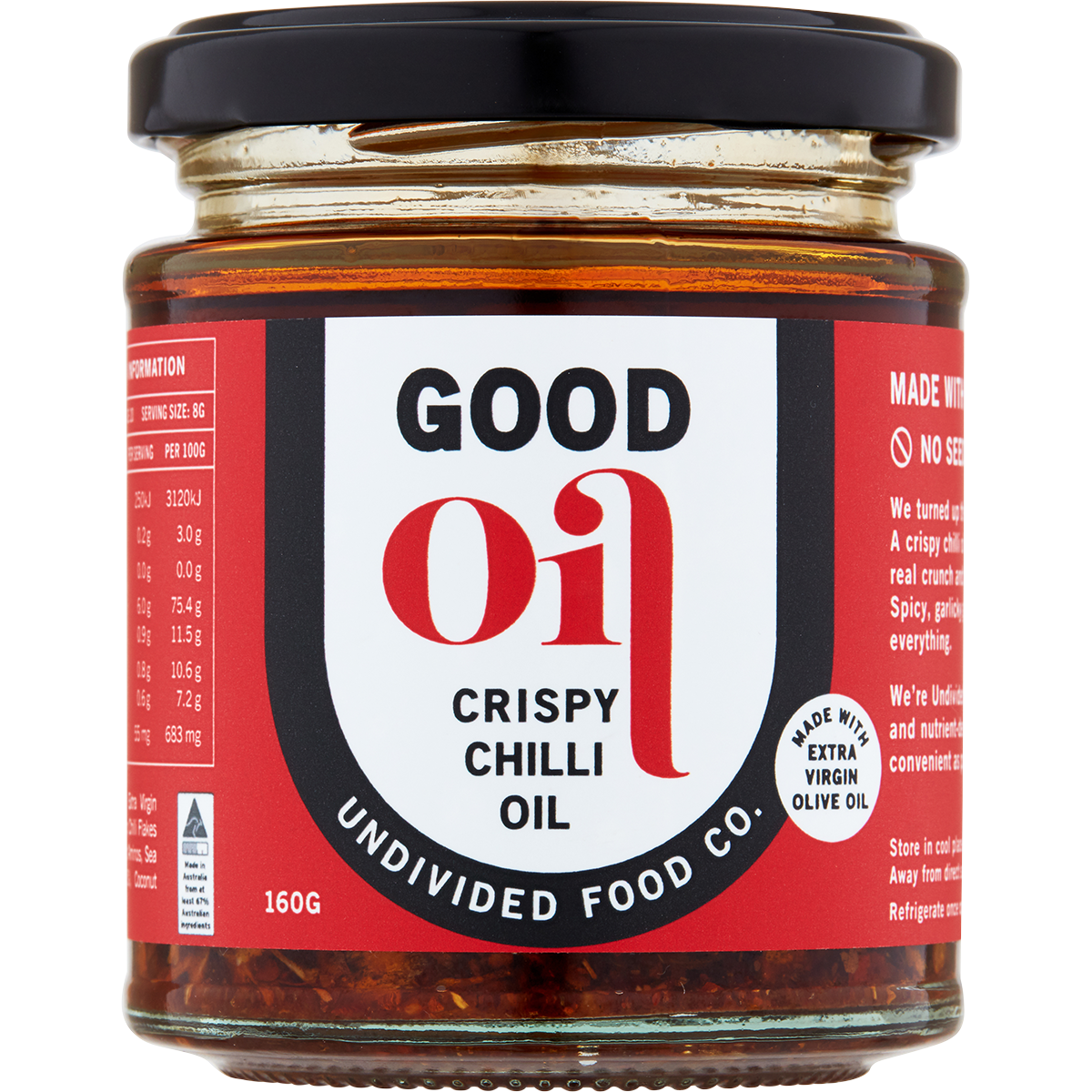 Undivided Food Co. Good Oil Crispy Chilli 170g x 6 Pack