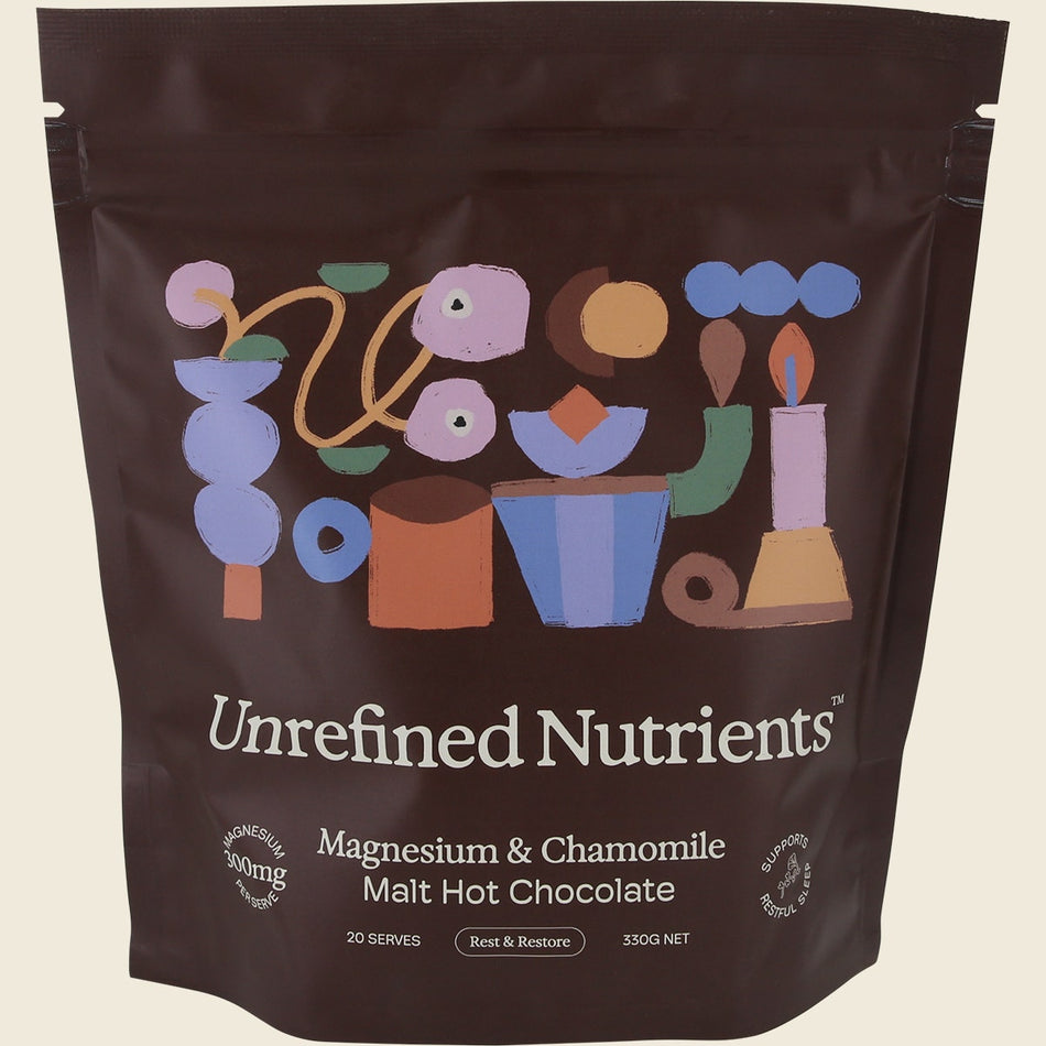 Unrefined Nutrients Magnesium & Chamomile Malt Hot Chocolate 330g