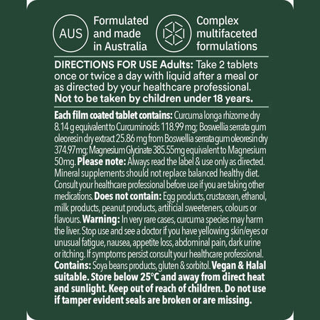 Ultra Nature Muscle Health & Pain + Inflammation Relief 60