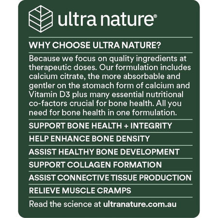 Ultra Nature Bone Strength &Restore 60 Tabs