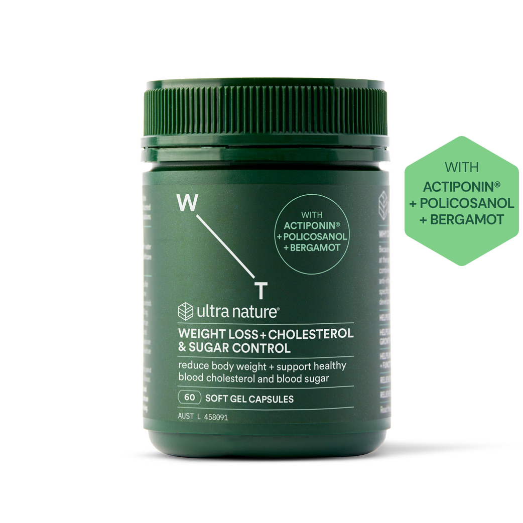 Ultra Nature Weight Loss + Cholesterol & Sugar Control 60 Capsules