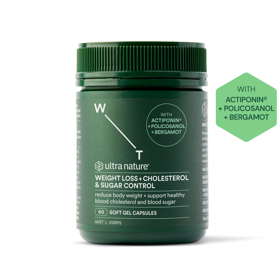 Ultra Nature Weight Loss + Cholesterol & Sugar Control 60 Capsules