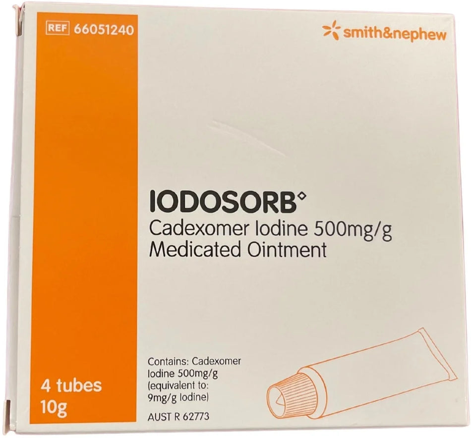 Iodosorb Cadexomer Iodine Ointment Tube 4 x 10g