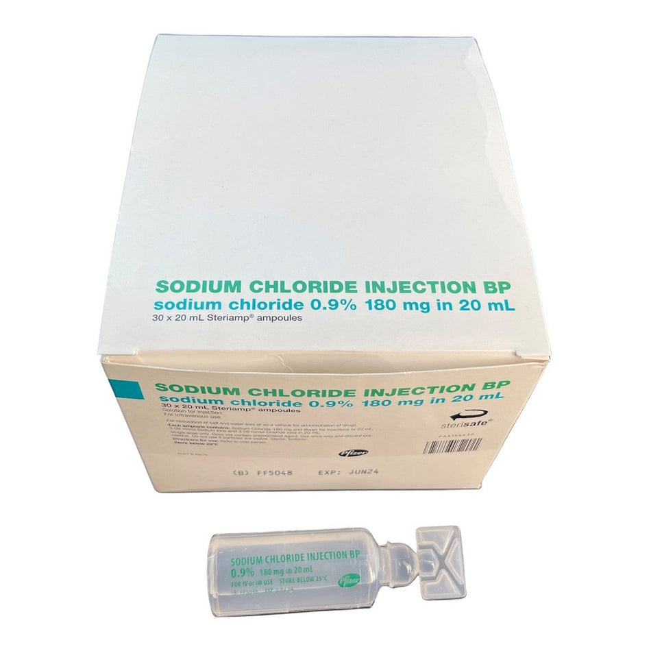 Sodium Chloride 0.9% 20ml 30 Steriamp