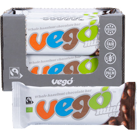 VEGO Whole Hazelnut Chocolate Bar Mini 20x65g