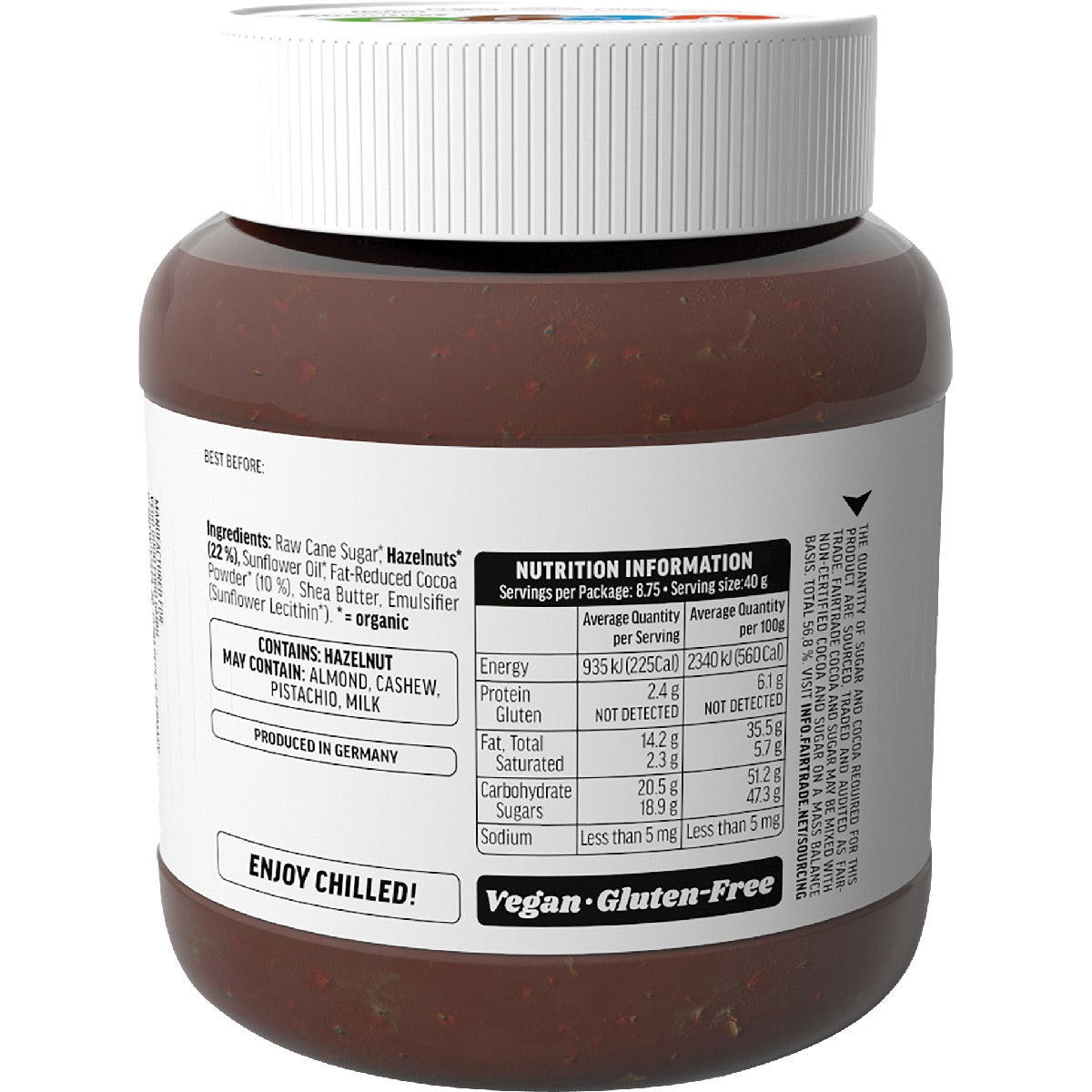 VEGO Hazelnut Chocolate Spread Crunchy 6x350g