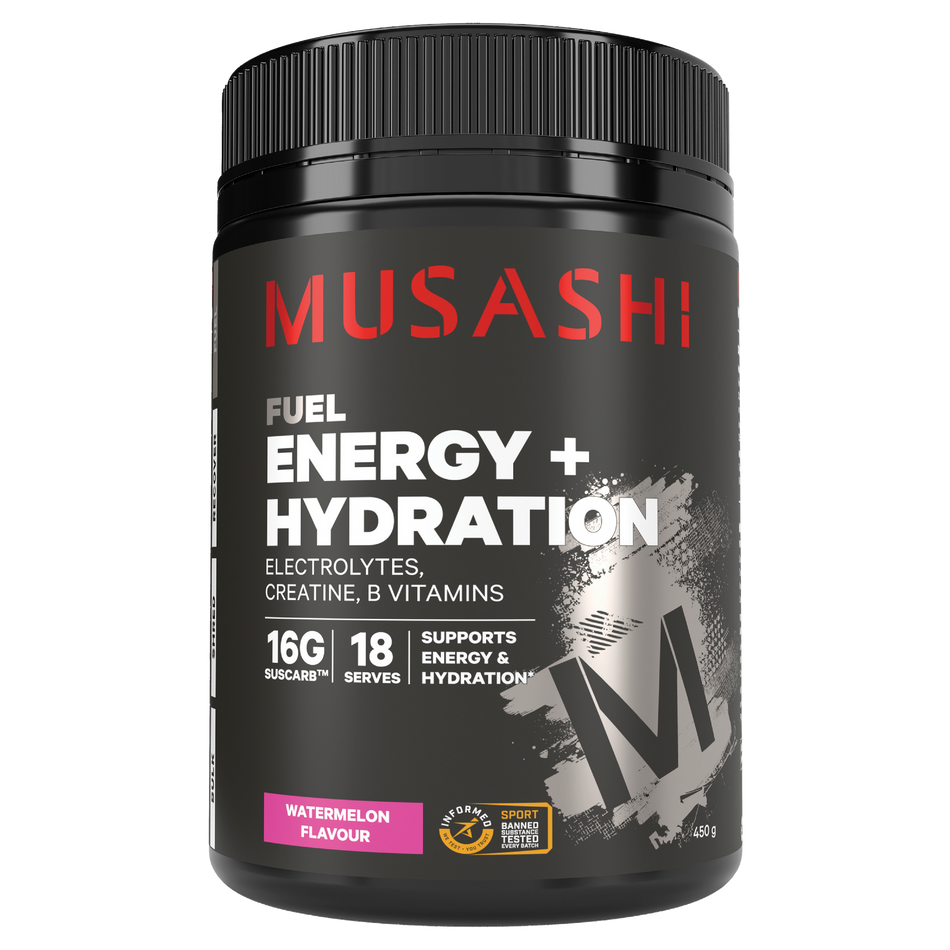 Musashi Energy + Hydration Powder 450g