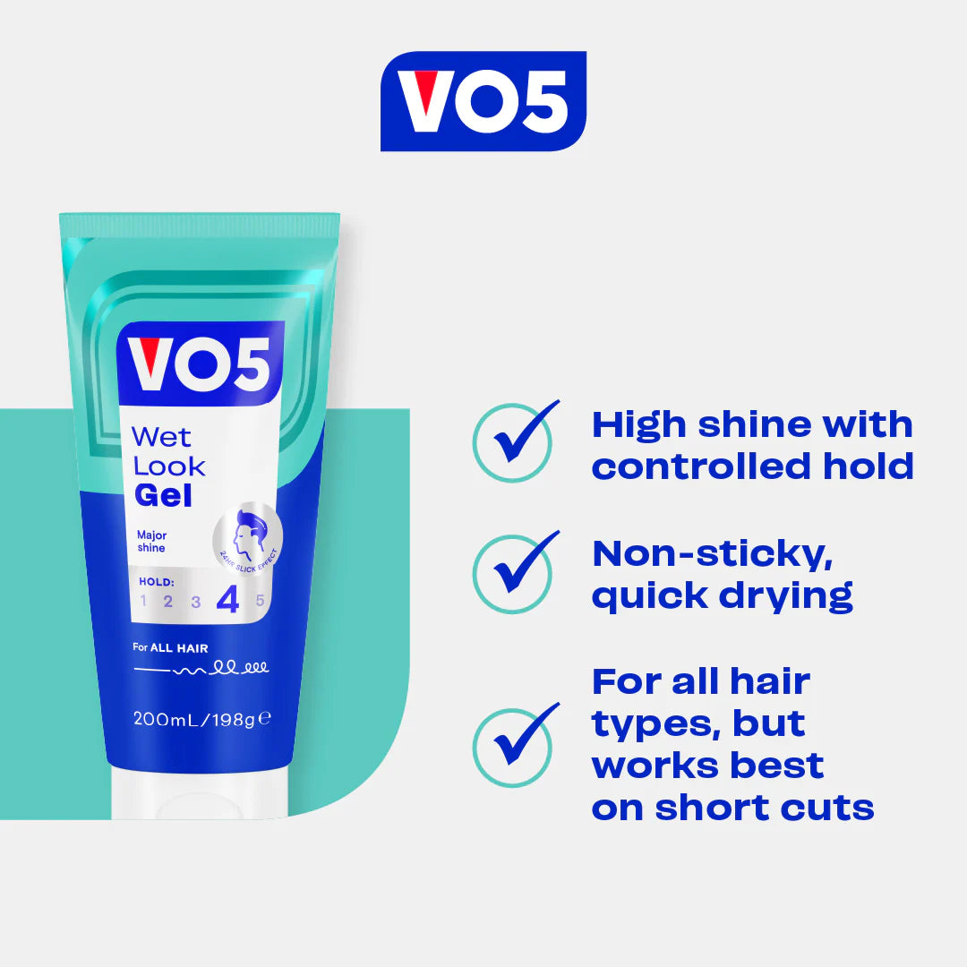Vo5 Wet Look Gel Tube 200ml