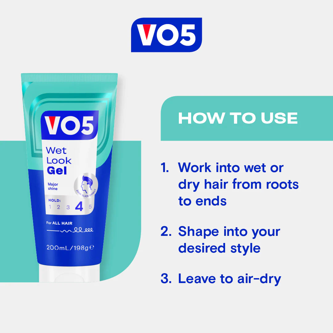 Vo5 Wet Look Gel Tube 200ml