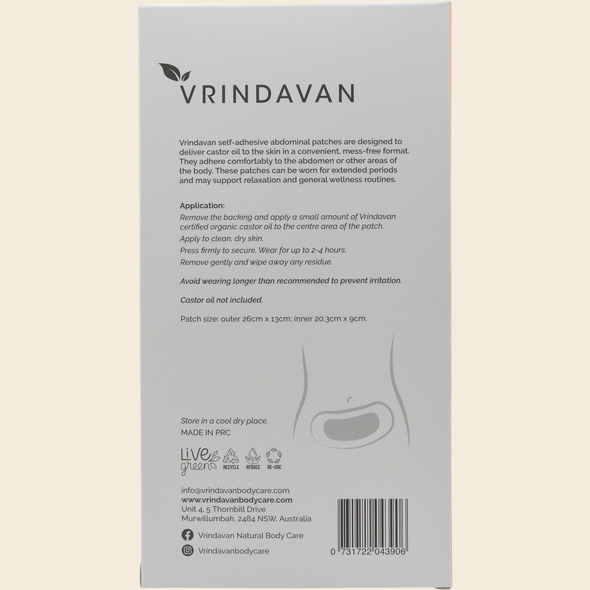 Vrindavan Self Adhesive Abdominal Patches 10pcs