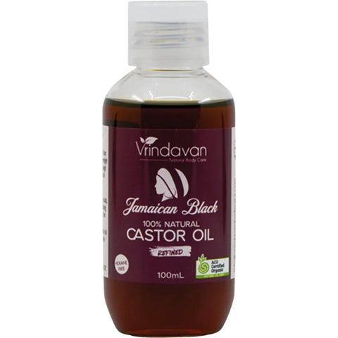 VRINDAVAN 100% Natural Jamaican Black Castor Oil 100ml