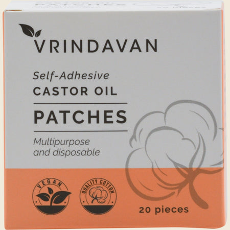 Vrindavan Self-Adhesive Castor Oil Patches 20pcs