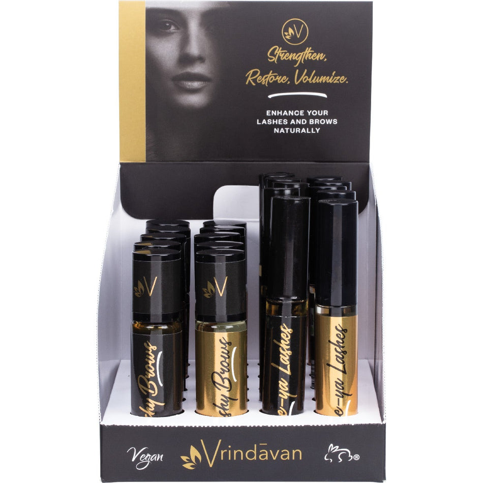 VRINDAVAN Bushy Brows & Love-ya Lashes Display 20x10ml