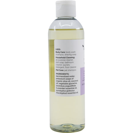 Vrindavan Castile Soap Lavender & Eucalyptus 250ml