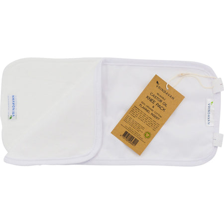 Vrindavan Castor Oil Knee Pack White