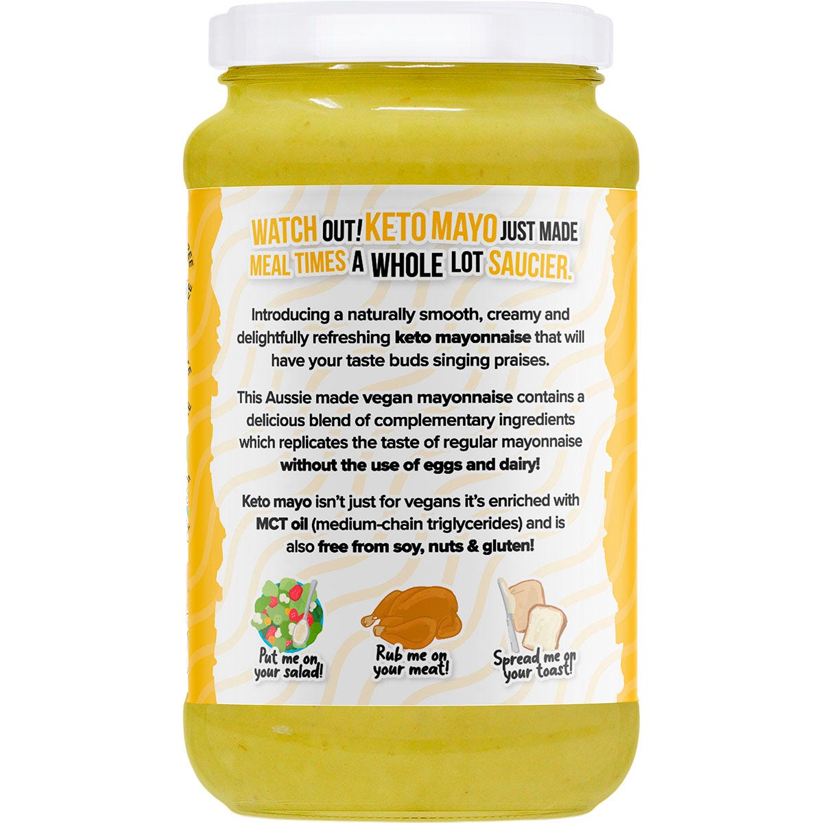 Vitawerx Keto Mayo Living On The Edge Turmeric, Ginger & Garlic 375ml