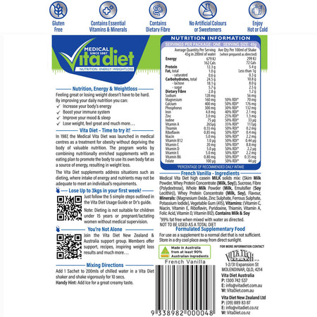 Vita Diet Vanilla Shake 14 Pack