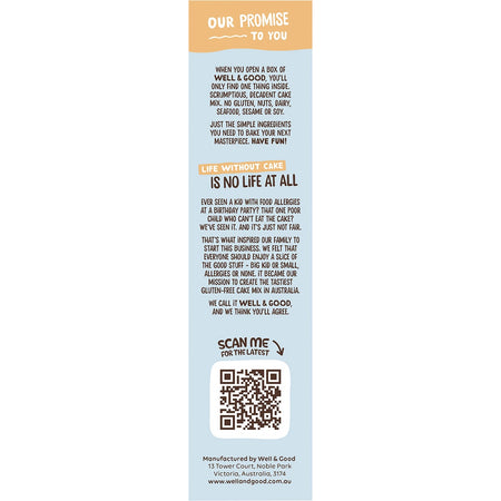 Well & Good Buttermilk Flavoured Pancake Mix 2x200g