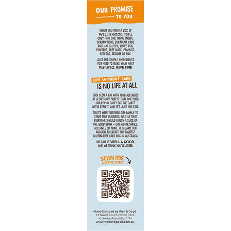 Well & Good Banana Bread Mix 40% Less Sugar 350g