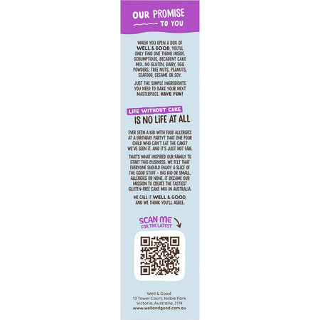 Well & Good Choc Fudge Brownie Mix 400g