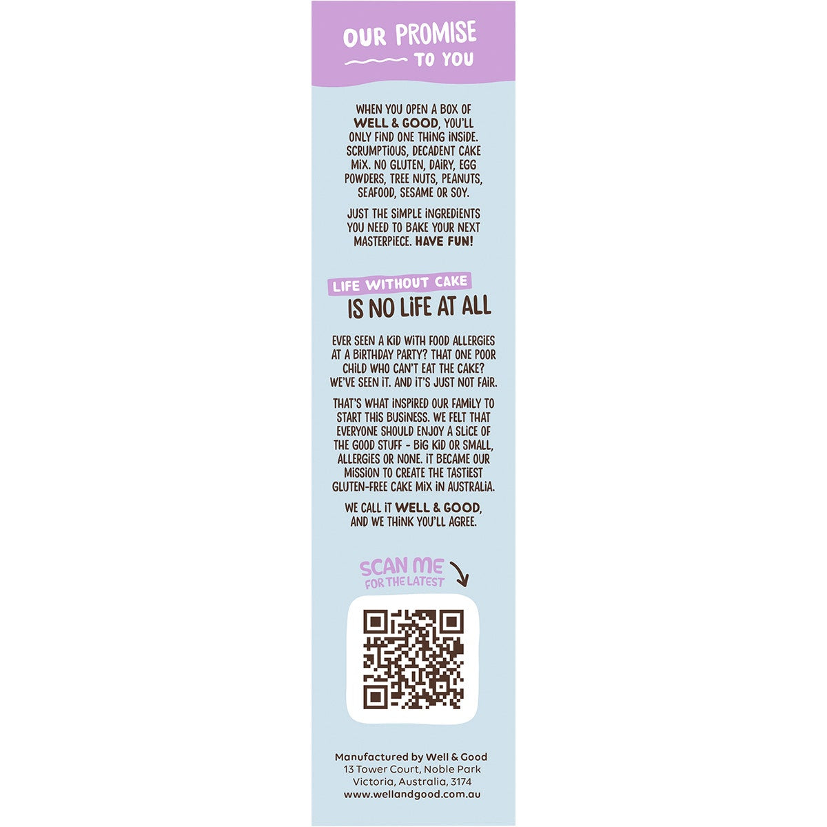 Well & Good Multipurpose Muffin Mix 40% Less Sugar 400g