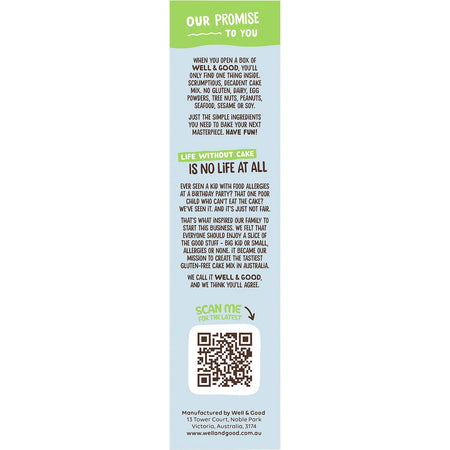 Well & Good Crumble Cake Mix 400g