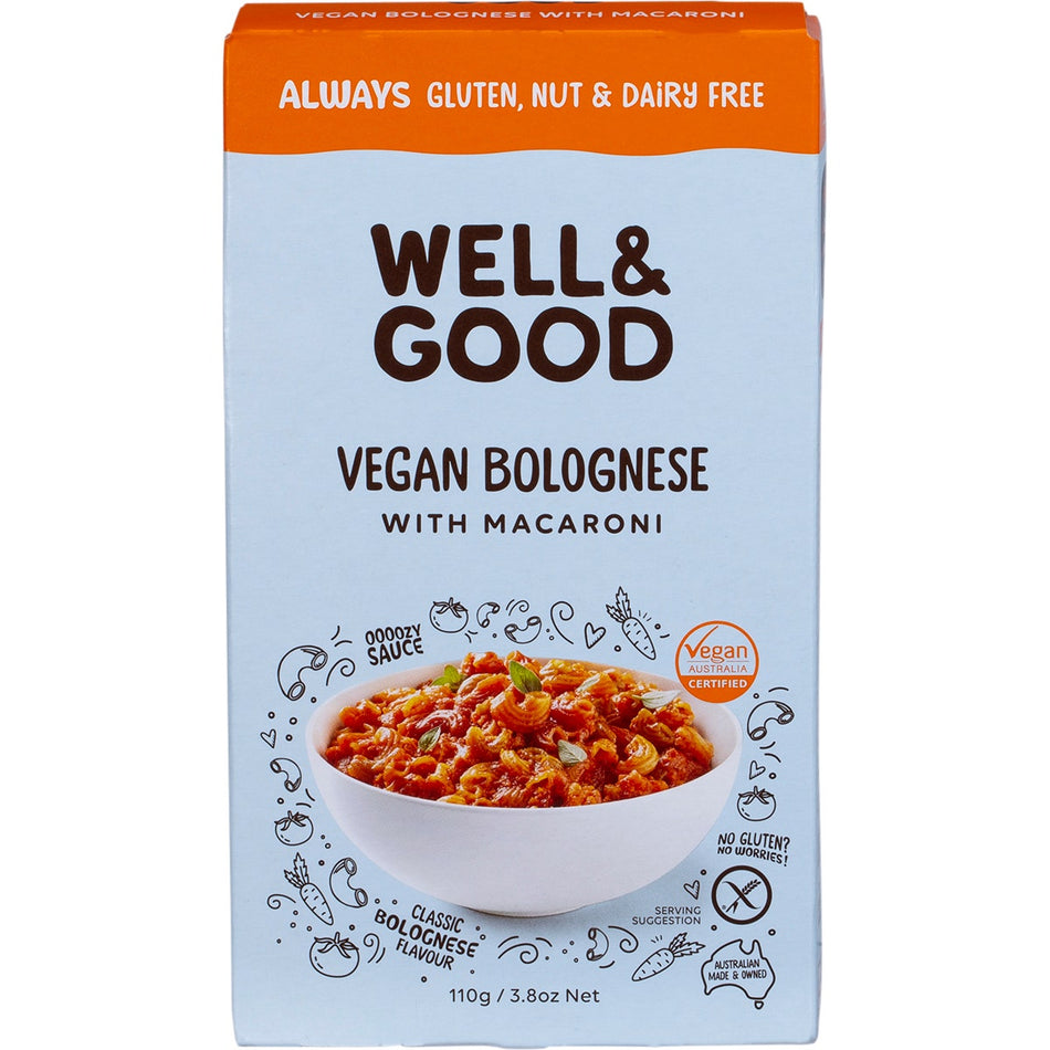 Well & Good Vegan Bolognese with Macaroni 110g