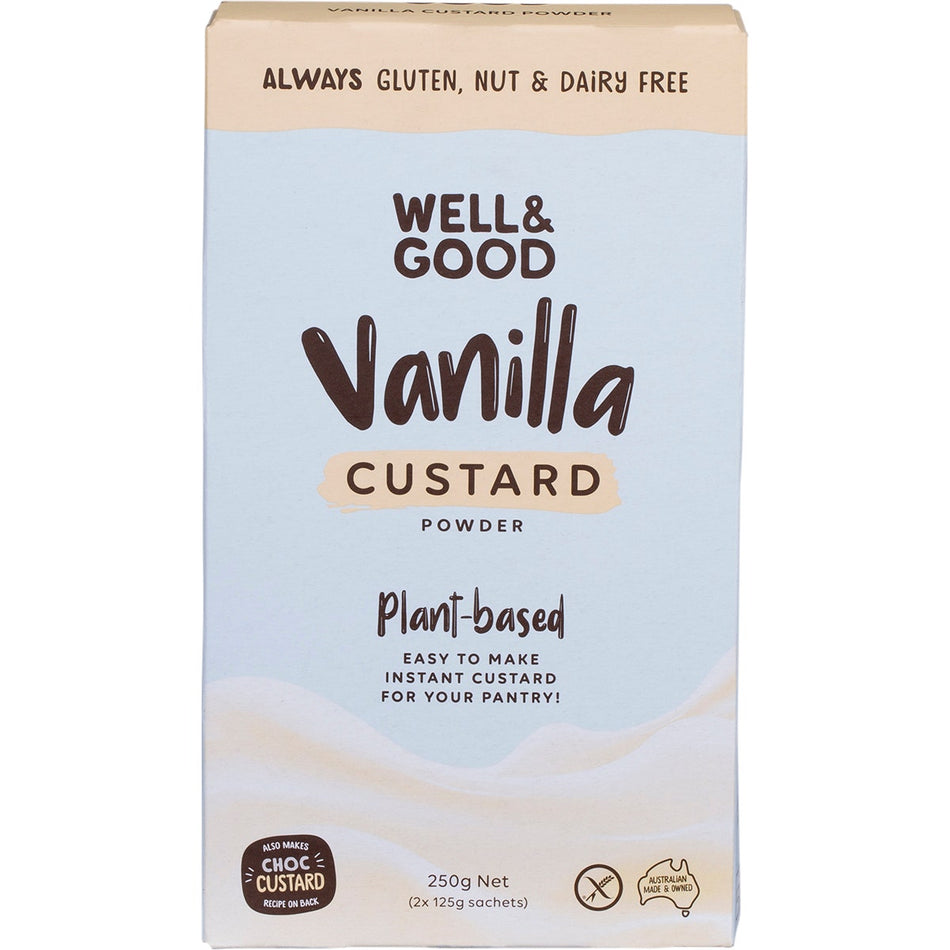 Well & Good Plant Based Vanilla Custard Powder 250g