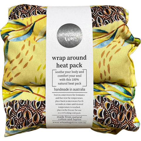 WHEATBAGS LOVE Wrap Around Heat/Cold Pack Banksia Pod
