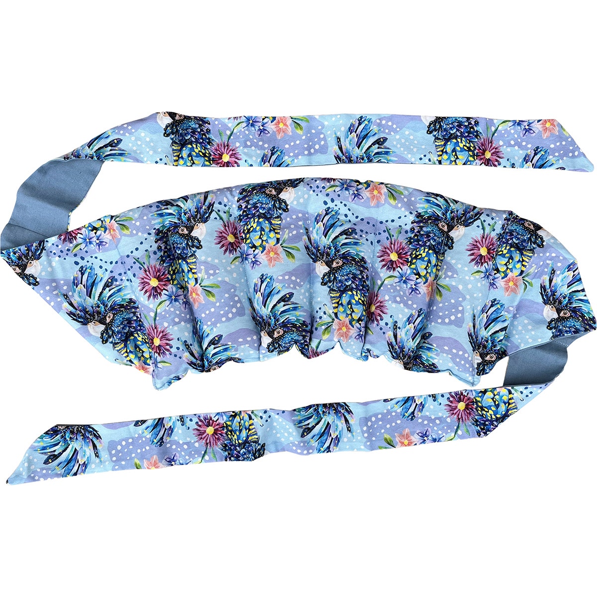 WHEATBAGS LOVE Wrap Around Heat/Cold Pack Blue Cockatoo
