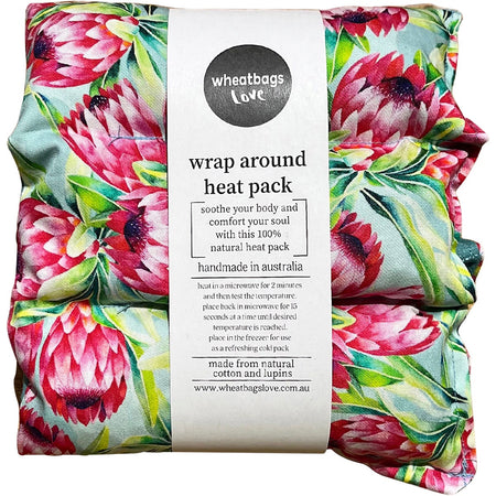 WHEATBAGS LOVE Wrap Around Heat/Cold Pack Protea