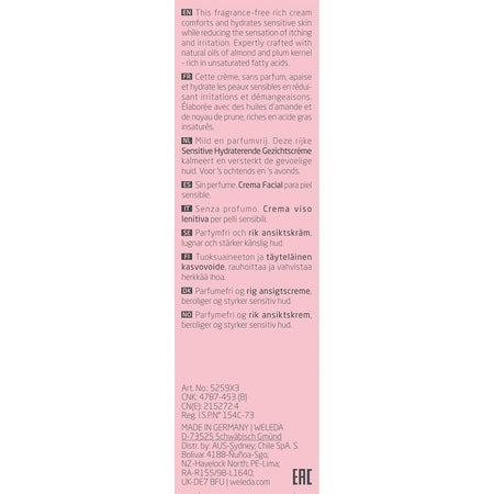 Weleda Sensitive Soothing Moisturiser Light 30ml