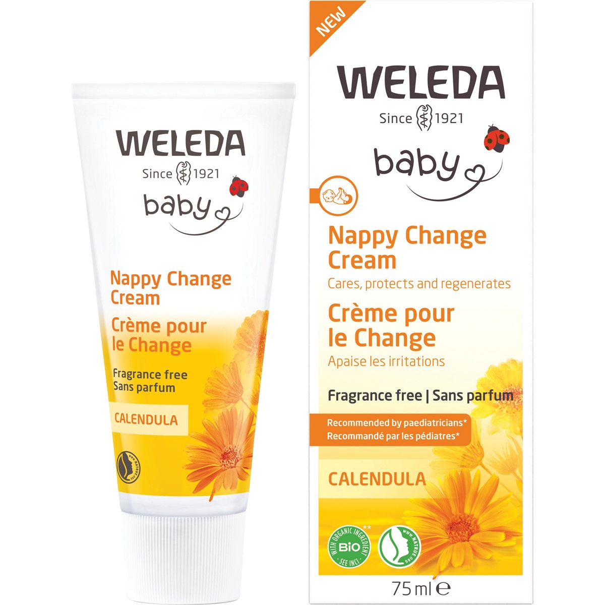 Weleda Baby Nappy Change Cream Calendula Fragrance Free 75ml