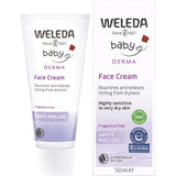 WELEDA White Mallow Face Cream Baby Derma - Fragrance Free - 50ml