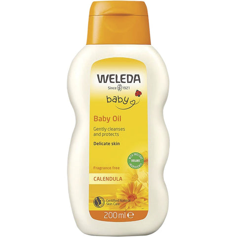 WELEDA Calendula Baby Oil Fragrance Free 200ml