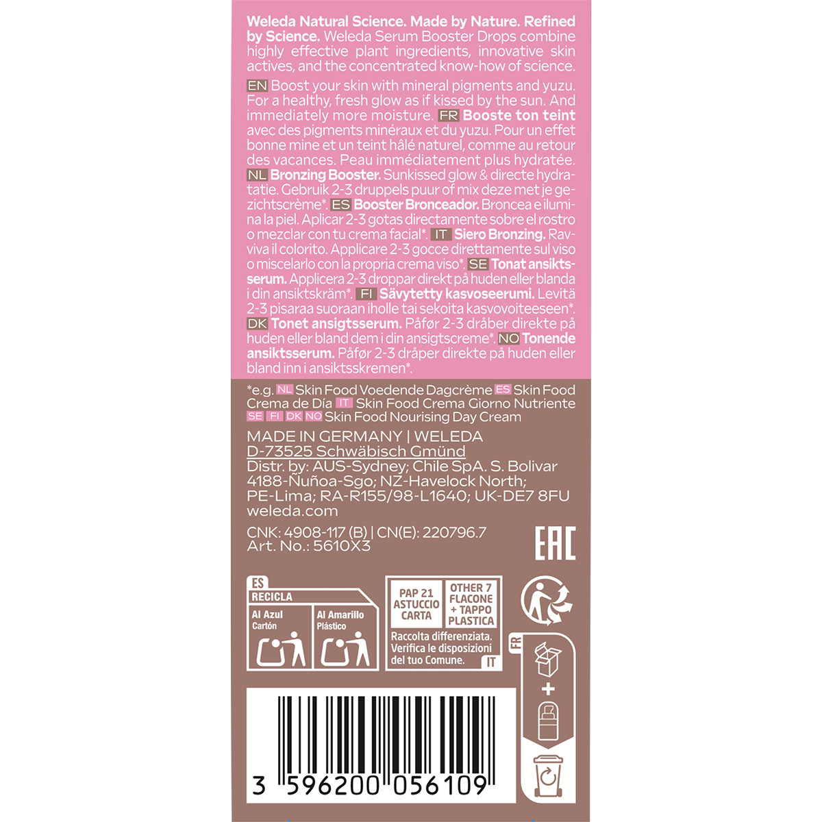 Weleda Sunkissed Bronzing Serum Drops 30ml