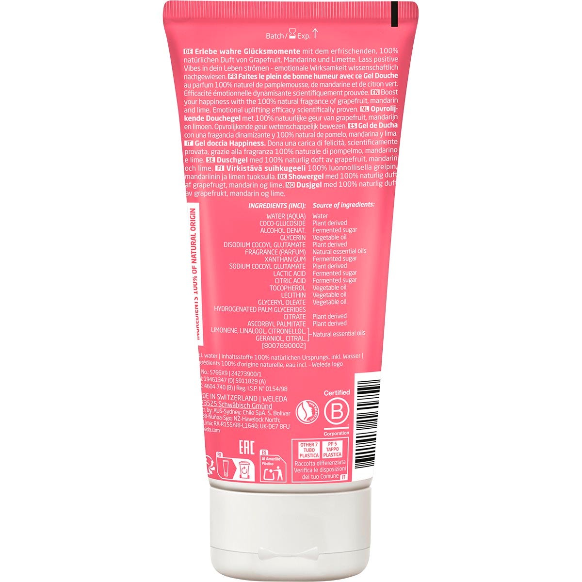 Weleda Happiness Shower Gel Grapefruit 200ml